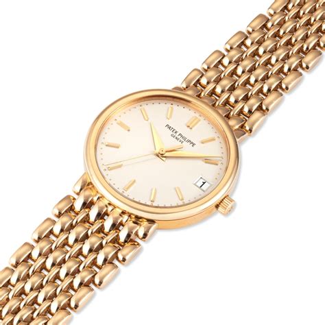 patek philippe calatrava gold ladies|Patek Philippe Calatrava retail price.